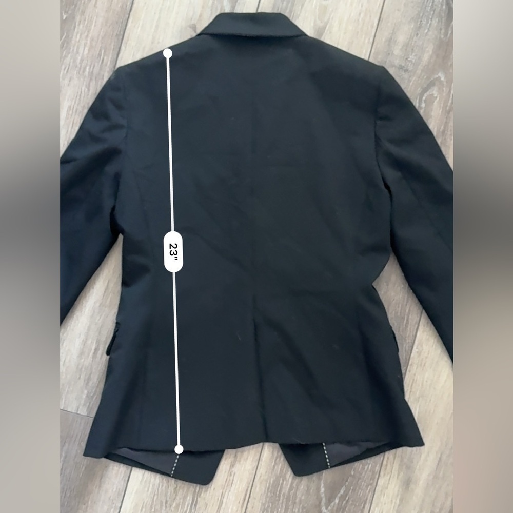 Banana Republic Women's Black Double-Breasted Blazer Jacket Size 4 - Picture 7 of 7